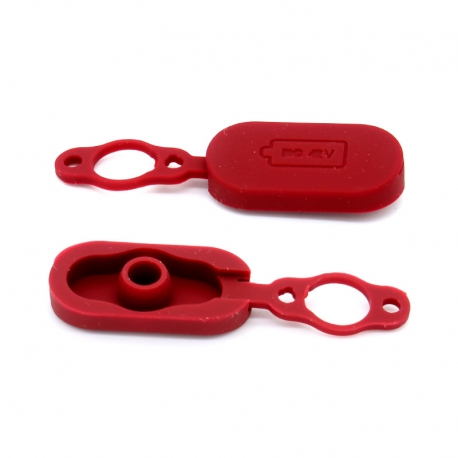 Bouchon rouge silicone protection charge Xiaomi M365 / Pro
