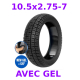 Pneu tubeless gel 10,5×2,75-7 route pour Ninebot P100SE, Ninebot P65E