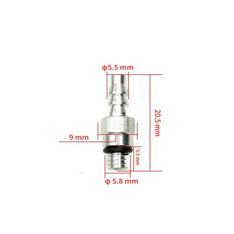 Connecteur de purge M6 pour freins hydrauliques vélo, VTT, trottinette électrique