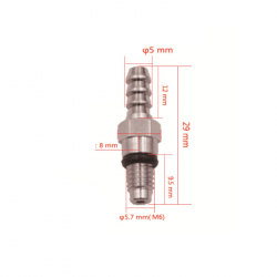 Connecteur de purge M6 XL pour freins hydrauliques vélo, VTT, trottinette électrique