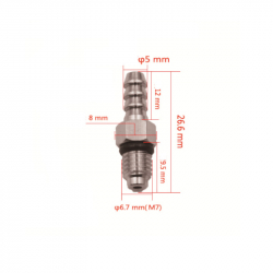Connecteur de purge M7 XL pour freins hydrauliques vélo, VTT, trottinette électrique