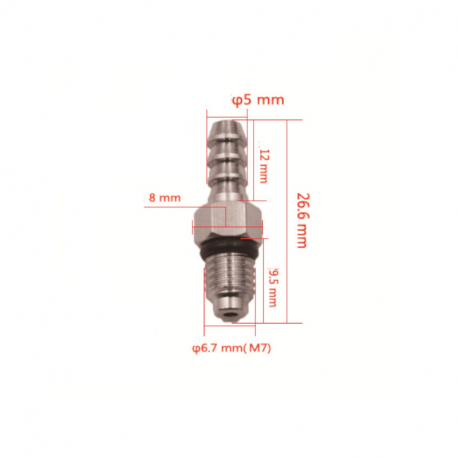 Connecteur de purge M7 XL pour freins hydrauliques vélo, VTT, trottinette électrique