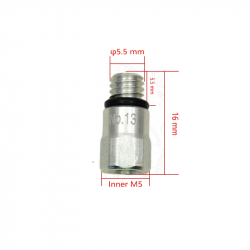 Adaptateur purge M5 vers M6 pour freins hydrauliques vélo, VTT, trottinette électrique