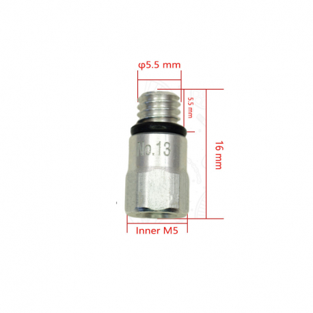 Adaptateur purge M5 vers M6 pour freins hydrauliques vélo, VTT, trottinette électrique