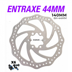 Disque de frein 140mm, 6 trous pour trottinette électrique Iscooter iX3 iX4 iX7 Pro