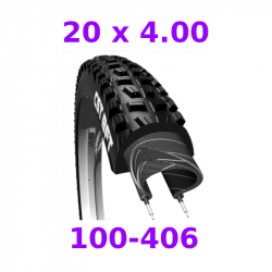 Pneu Fat Bike 20x4.00 CST BFT noir pour VTT et VAE